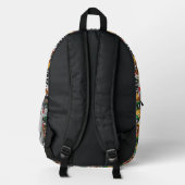 LOONEY TUNES™ Emoji-Muster Bedruckter Rucksack (Rückseite)