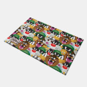 LOONEY TUNES™ Emoji-Muster Fußmatte (Schrägansicht)