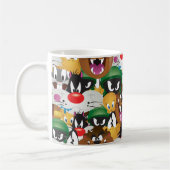 LOONEY TUNES™ Emoji-Muster Kaffeetasse (Links)