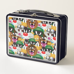 LOONEY TUNES™ Emoji-Muster Metall Brotdose