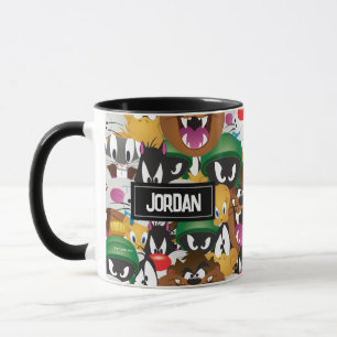 LOONEY TUNES™ Emoji-Muster   Name hinzufügen Tasse