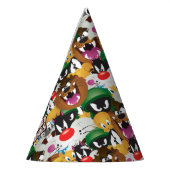 LOONEY TUNES™ Emoji-Muster Partyhütchen (Links)