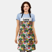 LOONEY TUNES™ Emoji-Muster Schürze (Getragen)