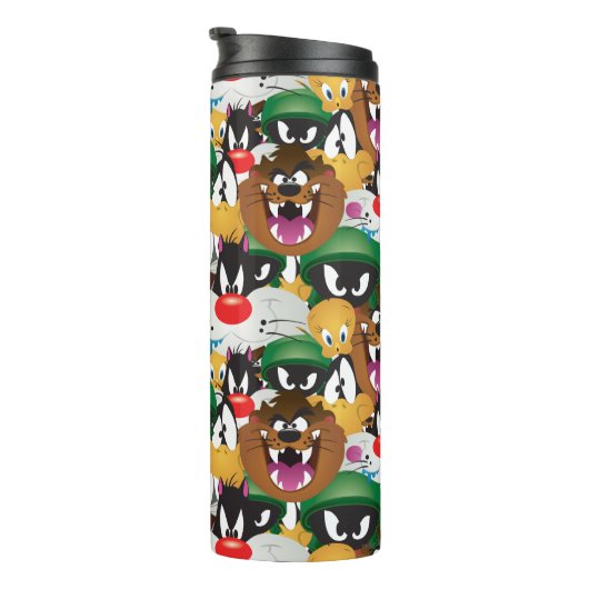 LOONEY TUNES™ Emoji-Muster Thermosbecher (Nach rechts gedreht)