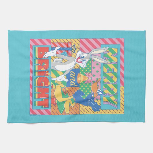 LOONEY TUNES™ | Frohe und helle Weihnachten Geschirrtuch (Horizontal)