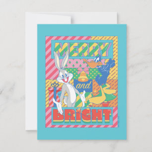 LOONEY TUNES™ Fröhliche und strahlende Weihnacht Mitteilungskarte