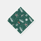 LOONEY TUNES™ Fußball-Playbook-Muster Serviette (Ecke)
