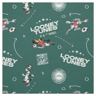 LOONEY TUNES™ Fußball-Playbook-Muster Stoff