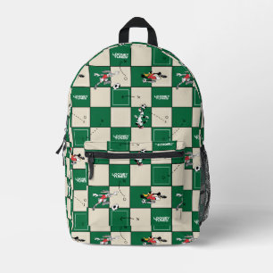 LOONEY TUNES™ Fußball-Rastermuster Bedruckter Rucksack