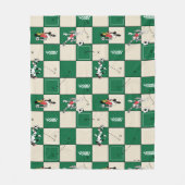 LOONEY TUNES™ Fußballrastermuster Fleecedecke (Vorderseite)