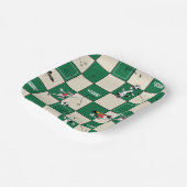 LOONEY TUNES™ Fußballrastermuster Pappteller (Gewinkelt)