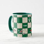 LOONEY TUNES™ Fußballrastermuster Tasse (Vorderseite Links)