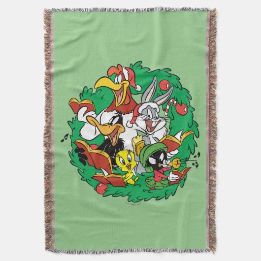 LOONEY TUNES™ Gruppe Weihnachtsbrand Decke (Vorderseite Vertikal)