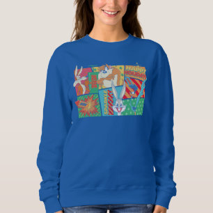 LOONEY TUNES™   Happy-Holidays-Muster Sweatshirt