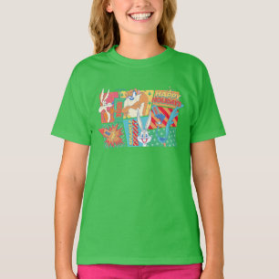 LOONEY TUNES™ Happy-Holidays-Muster T-Shirt