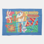 LOONEY TUNES™ | Happy Holidays Pattern Geschirrtuch (Horizontal)