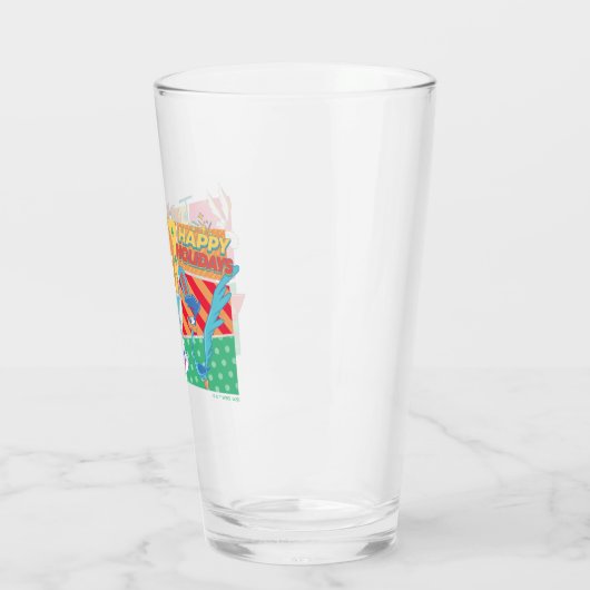 LOONEY TUNES™ | Happy Holidays Pattern Glas (Links)