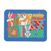 LOONEY TUNES™ | Happy Holidays Pattern Magnet (Horizontal)