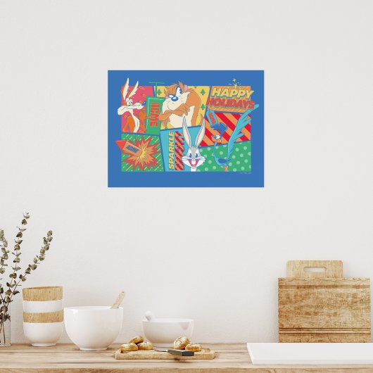 LOONEY TUNES™ | Happy Holidays Pattern Poster (Küche)