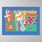 LOONEY TUNES™ | Happy Holidays Pattern Poster (Vorne)