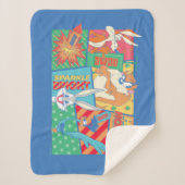 LOONEY TUNES™ | Happy Holidays Pattern Sherpadecke (Vorderseite)