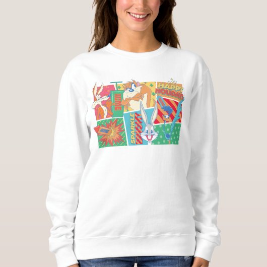 LOONEY TUNES™ | Happy Holidays Pattern Sweatshirt (Vorderseite)