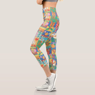 LOONEY TUNES™   Happy Holidays Weihnachtsmuster Capri Leggings
