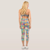 LOONEY TUNES™ | Happy Holidays Weihnachtsmuster Capri Leggings (Rückseite)