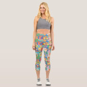LOONEY TUNES™ | Happy Holidays Weihnachtsmuster Capri Leggings (Vorderseite)