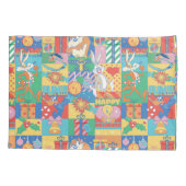 LOONEY TUNES™ | Happy Holidays Weihnachtsmuster Kissenbezug (Rückseite)