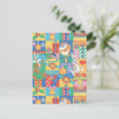 LOONEY TUNES™ | Happy Holidays Weihnachtsmuster Postkarte (Stehend Vorderseite)