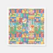 LOONEY TUNES™ | Happy Holidays Weihnachtsmuster Serviette (Vorderseite)