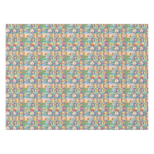 LOONEY TUNES™ | Happy Holidays Weihnachtsmuster Tischdecke (Vorderseite (Horizontal))