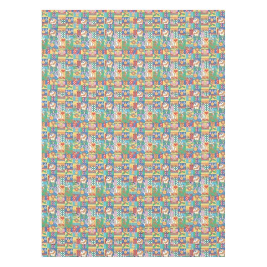 LOONEY TUNES™ | Happy Holidays Weihnachtsmuster Tischdecke (Vorderseite)