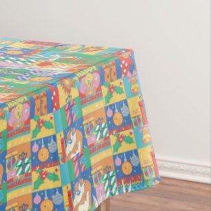 LOONEY TUNES™   Happy Holidays Weihnachtsmuster Tischdecke