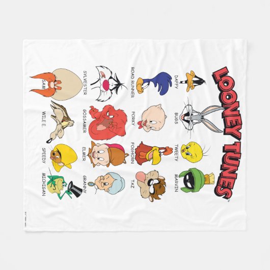 LOONEY TUNES™ Headshots Fleecedecke (Vorderseite (Horizontal))