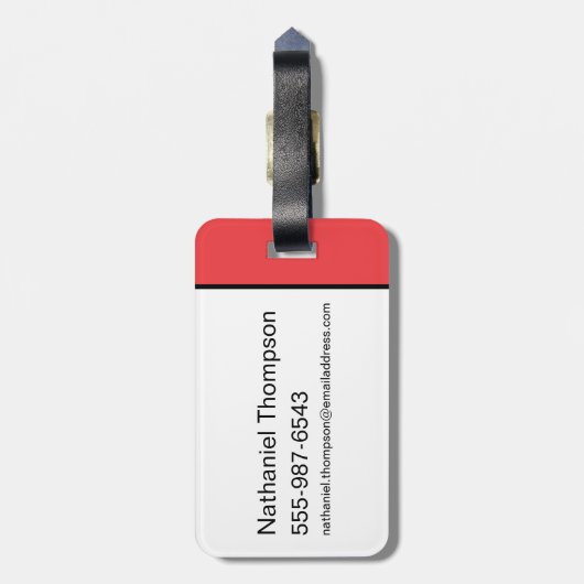 LOONEY TUNES™ Headshots Gepäckanhänger (Rückseite vertikal)