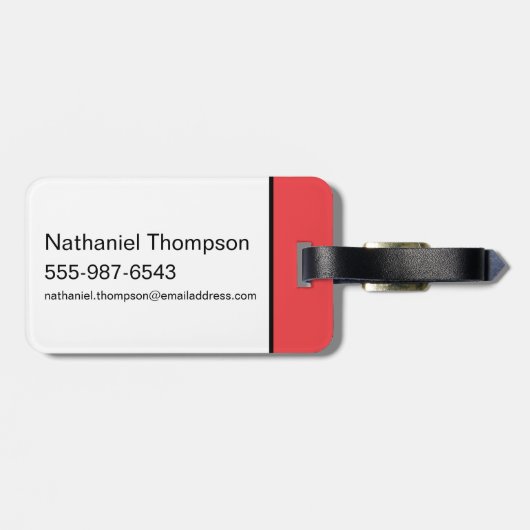 LOONEY TUNES™ Headshots Gepäckanhänger (Rückseite horizontal)