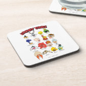 LOONEY TUNES™ Headshots Getränkeuntersetzer (Linke Seite)