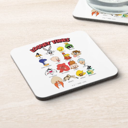 LOONEY TUNES™ Headshots Getränkeuntersetzer (Linke Seite)
