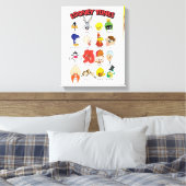 LOONEY TUNES™ Headshots Leinwanddruck (Insitu (Schlafzimmer))