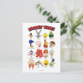 LOONEY TUNES™ Headshots Postkarte (Stehend Vorderseite)