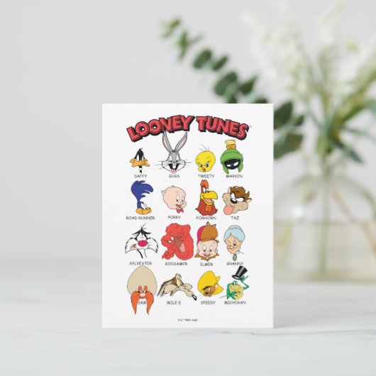 LOONEY TUNES™ Headshots Postkarte (Stehend Vorderseite)
