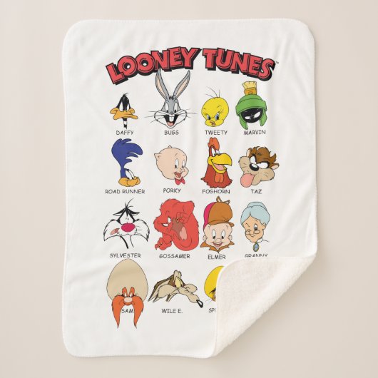 LOONEY TUNES™ Headshots Sherpadecke (Vorderseite)