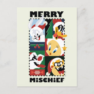 LOONEY TUNES™ Holiday Merry Mischief Feiertagspostkarte