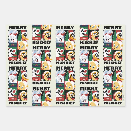 LOONEY TUNES™ Holiday Merry Mischief Geschenkpapier Set (Vorderseite 2)
