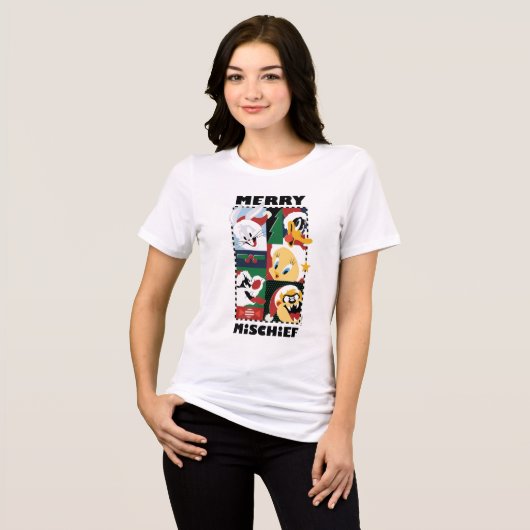 LOONEY TUNES™ Holiday Merry Mischief Tri-Blend Shirt (Vorderseite voll)