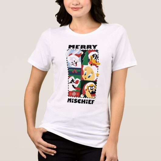 LOONEY TUNES™ Holiday Merry Mischief Tri-Blend Shirt (Vorderseite)