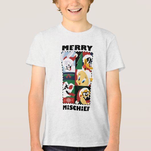 LOONEY TUNES™ Holiday Merry Mischief Tri-Blend Shirt (Vorderseite)
