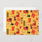 LOONEY TUNES™ | Jahr des Kaninchenmusters Postkarte (Vorne/Hinten)